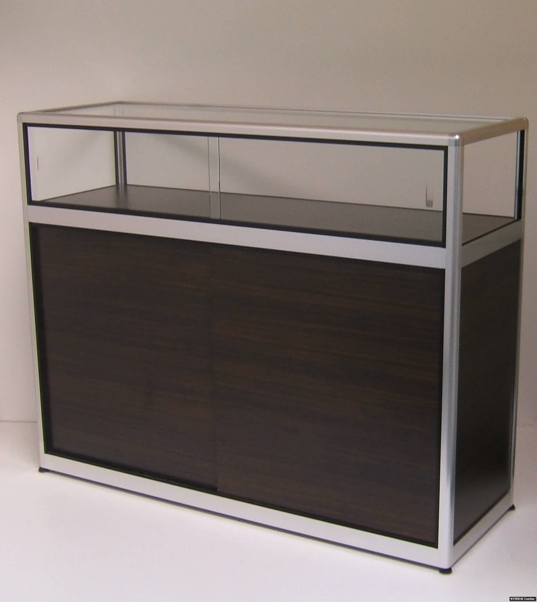 Vitrine comptoir meuble 1.25 m